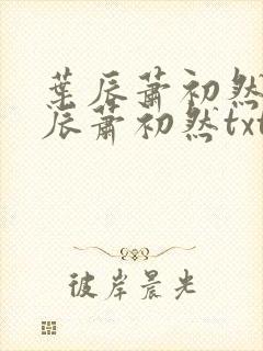 叶辰萧初然 叶辰萧初然txt