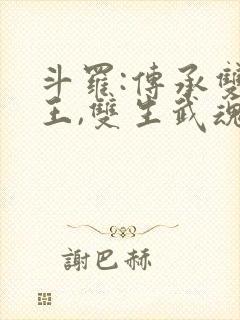 斗罗:传承双神王,双生武魂