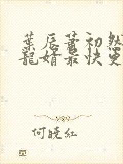 叶辰萧初然上门龙婿最快更新