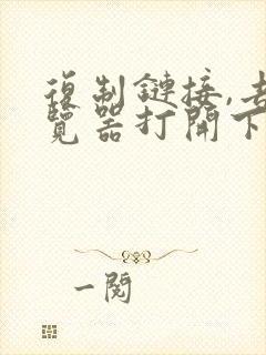 复制链接,去浏览器打开下载