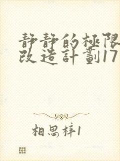 静静的极限自我改造计划17