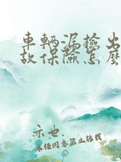 车辆漏检出了事故保险怎么赔