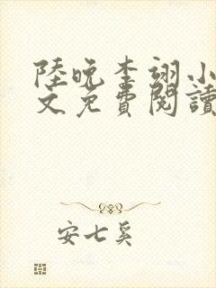 陆晚李翊小说全文免费阅读