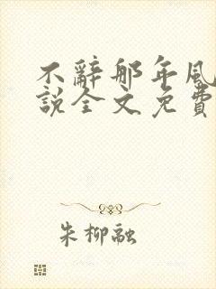 不辞那年风月小说全文免费阅读全文