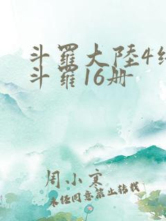 斗罗大陆4终极斗罗16册