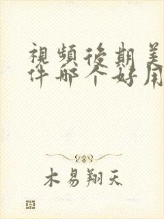 视频后期美颜软件哪个好用