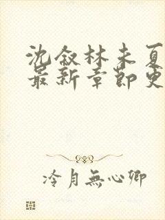 沈叙林未夏小说最新章节更新免费阅