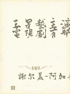 王星越主演过的电视剧有哪些