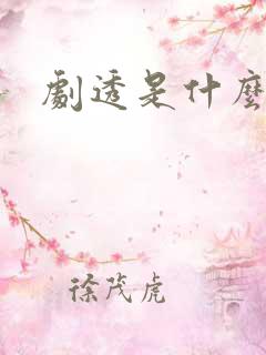 剧透是什么意思