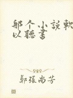 那个小说软件可以听书