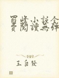 罗峰小说全文免费阅读无弹窗