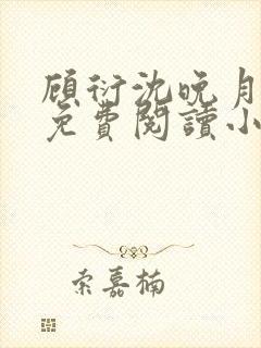 顾衍沈晚月全文免费阅读小说