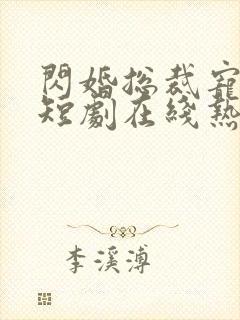 闪婚总裁宠上天短剧在线热播