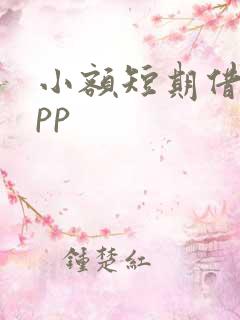 小额短期借款app