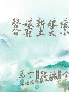 替嫁新娘亿万老公宠上天小说下载