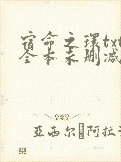 宿命之环txt全本未删减下载