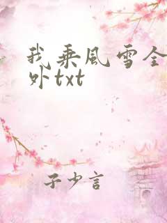 我乘风雪全文番外txt