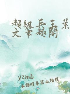 超级兵王叶谦全文笔趣阁