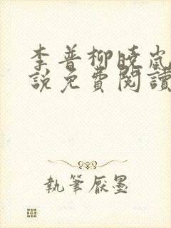 李普柳晓岚的小说免费阅读全文无弹窗