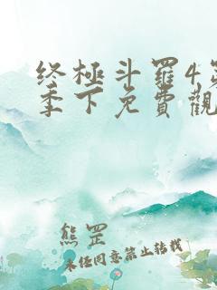 终极斗罗4第四季下免费观看