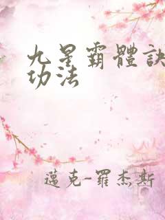 九星霸体诀龙尘功法