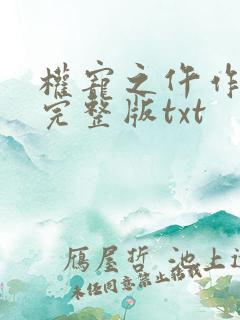 权宠之仵作医妃完整版txt