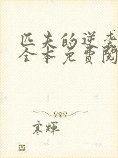 匹夫的逆袭小说全本免费阅读