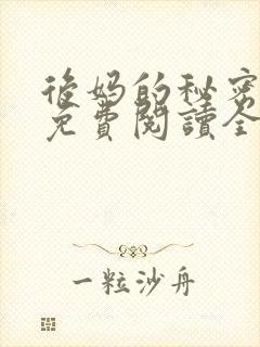 后妈的秘密小说免费阅读全文无弹窗