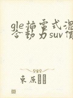 gle插电式混合动力suv价格