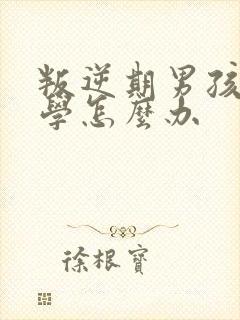 叛逆期男孩子厌学怎么办