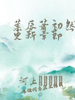 叶辰萧初然刚刚更新章节