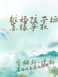 离婚孩子抚养权怎样争取