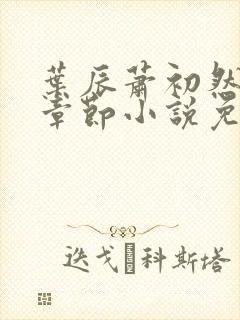 叶辰萧初然最新章节小说免费阅读