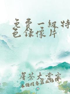 免费一级特黄黄色录像片