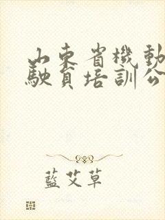 山东省机动车驾驶员培训公共服务平台