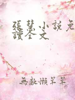 张慧小说免费阅读全文