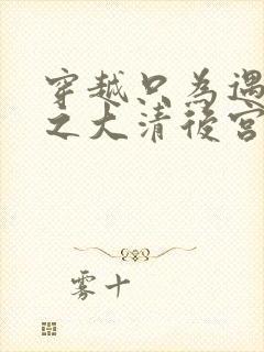 穿越只为遇见你之大清后宫的幸福生活