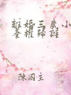 离婚三岁小孩抚养权归谁