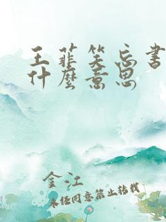 王菲笑忘书表达什么意思