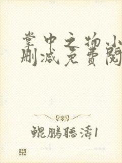 掌中之物小说无删减免费阅读全文