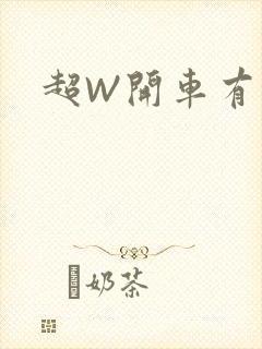 超W开车有过程