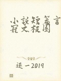 小说短篇言情甜宠文校园