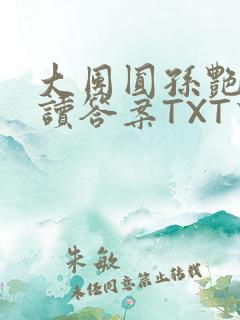 大团圆孙艳梅阅读答案TXT下载