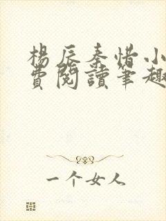 杨辰秦惜小说免费阅读笔趣阁更新