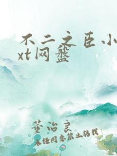 不二之臣小说txt网盘