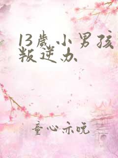 13岁小男孩的叛逆办