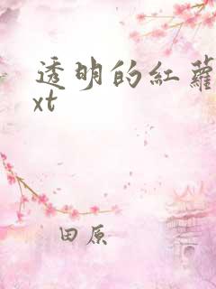 透明的红萝卜txt