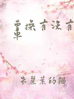 曹操有没有顺风车