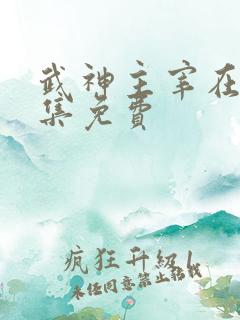 武神主宰在线全集免费