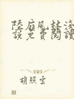 陆庭风林浅浅小说免费阅读